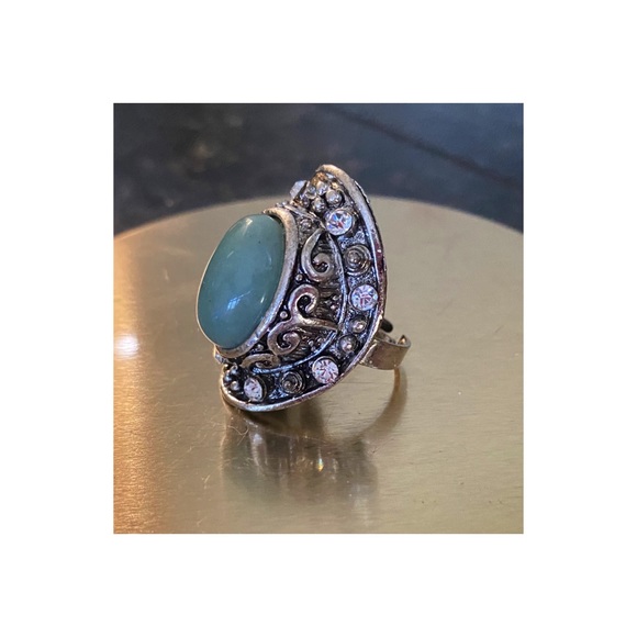 🌿 Jade Stone Adjustable Ring 🌿  - @brasil - Picture 4 of 5